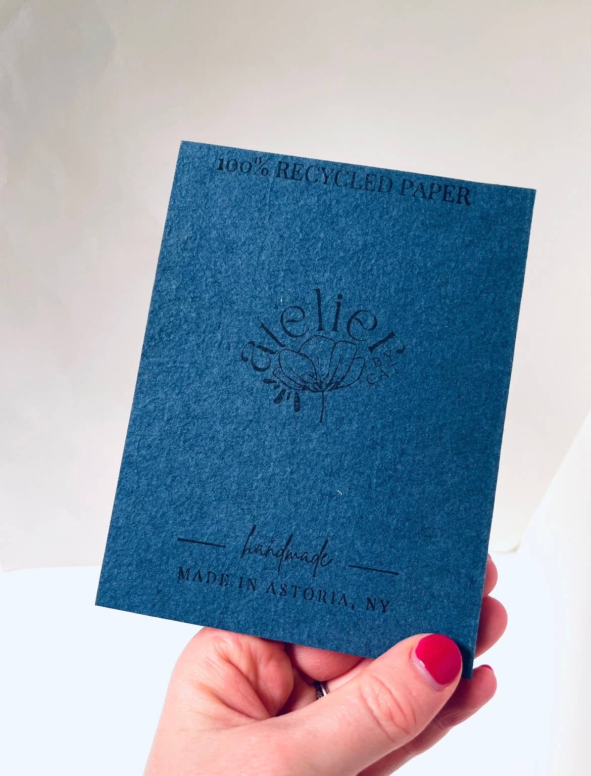 Mini Recycled Denim Confetti Notebook Eco-Friendly : Light Denim - Three Pack