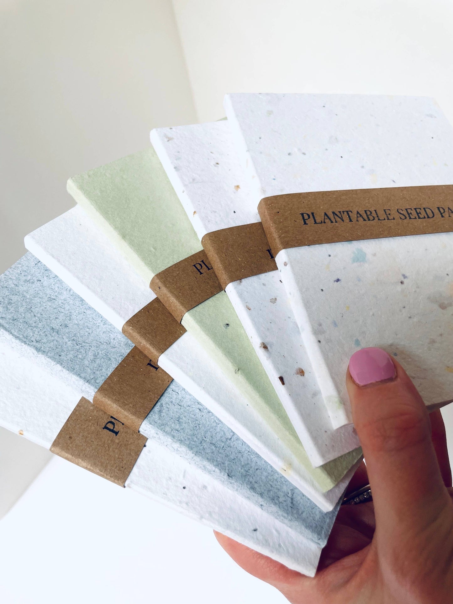 Mini Recycled Denim Confetti Notebook Eco-Friendly : Dark Denim - Three Pack