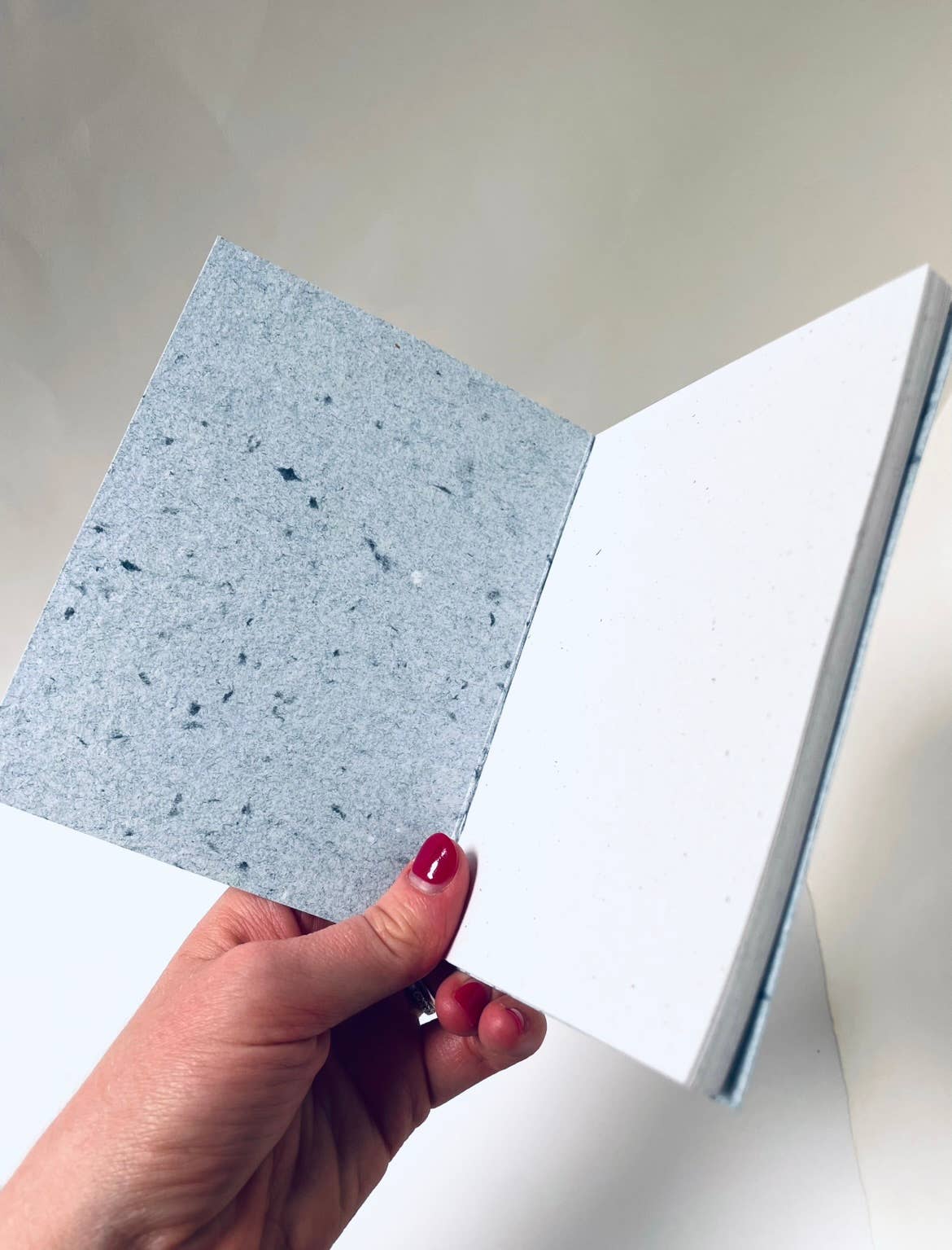 Mini Recycled Denim Confetti Notebook Eco-Friendly : Dark Denim - Three Pack