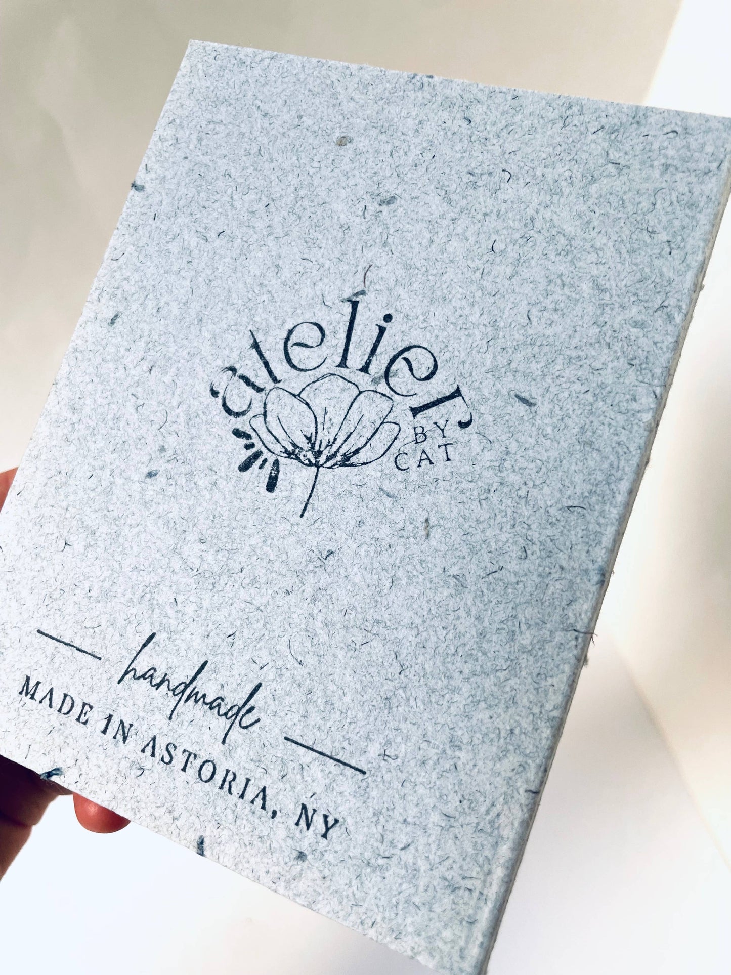 Mini Recycled Denim Confetti Notebook Eco-Friendly : Dark Denim - Three Pack