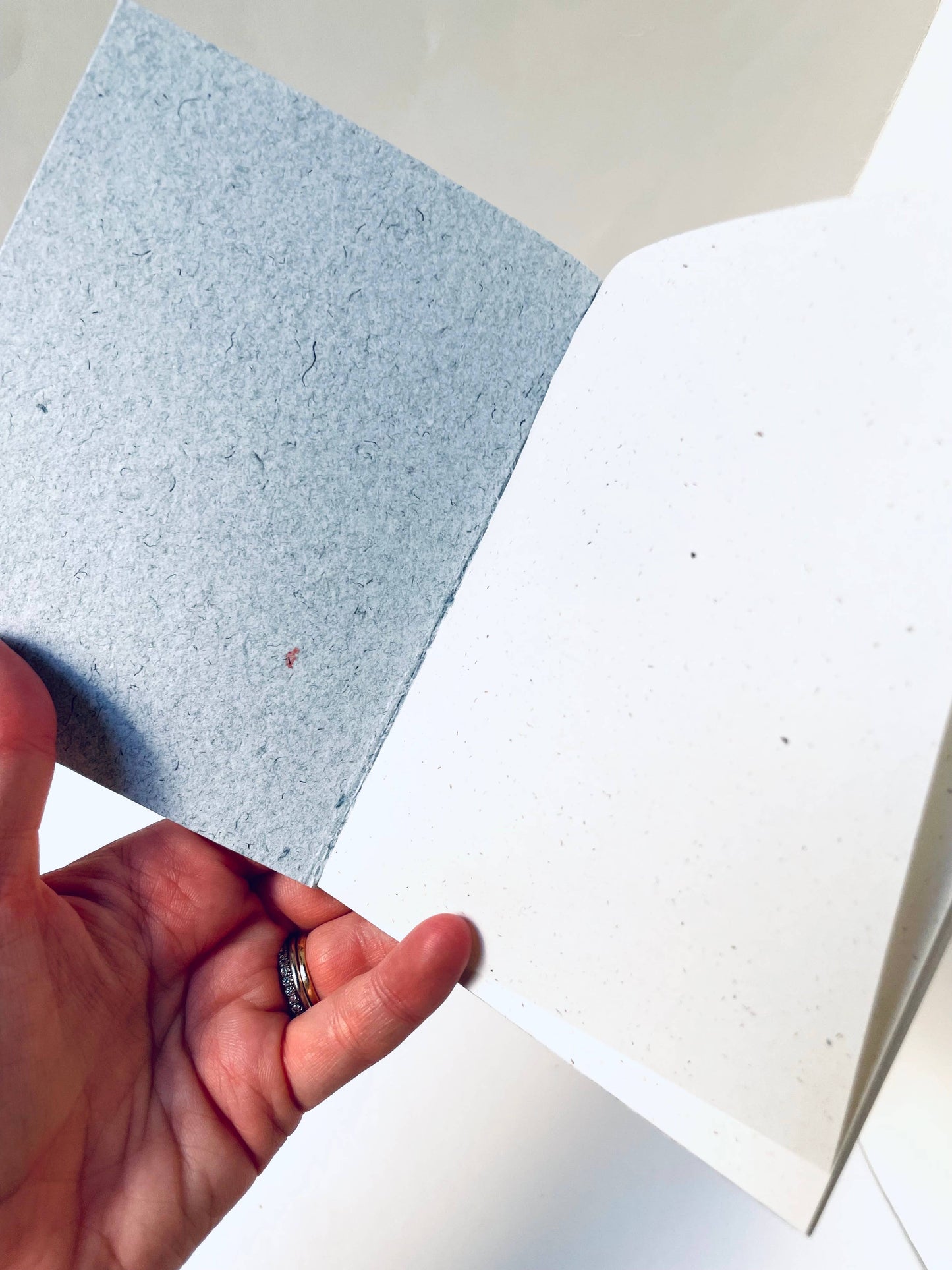 Mini Recycled Denim Confetti Notebook Eco-Friendly : Dark Denim - Three Pack